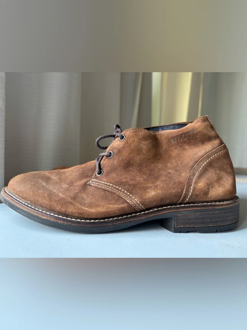 NAOT Pilot Suede Leather Chukka Boots Brown Mens 41 8 Comfort